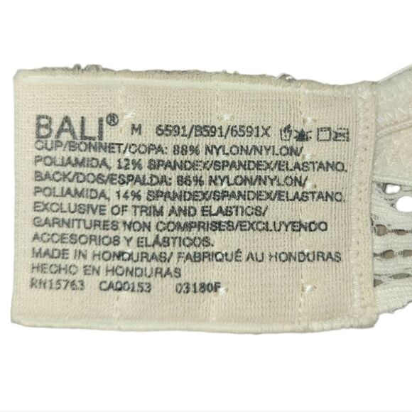 NWOT Bali Nude Lace Desire Wirefree Bra Latte Lift M - Picture 12 of 12